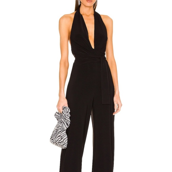 Norma Kamali Pants - NWT Norma Kamali Halter Jumpsuit sz S